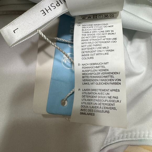 CupShe Swimsuit Women L Green Pink Tie-Dye One Piece Scoop Padded Rushed Tie - Picture 16 of 16